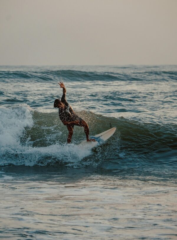 man, nature, beach, bali, wave, shores, sea, ocean, surfing, surf, evening, water, sport